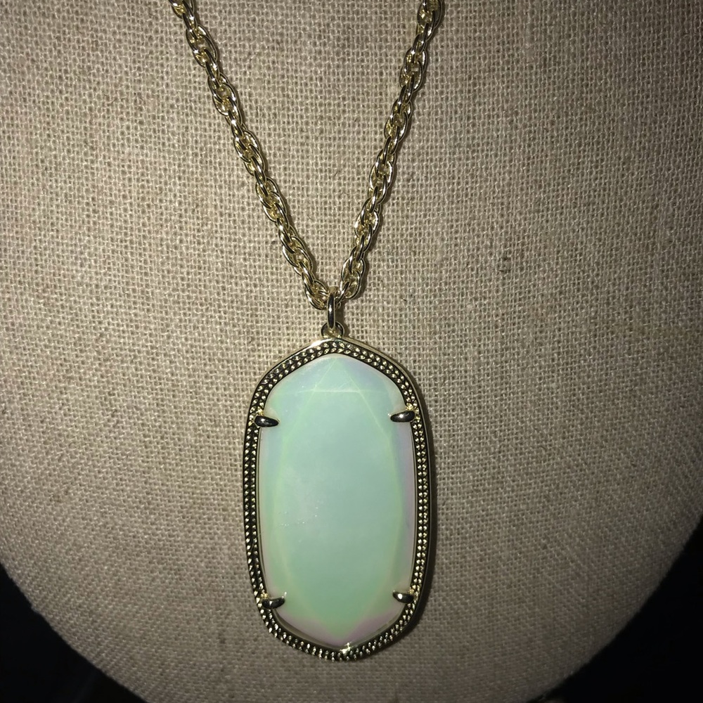 Kendra Scott Retired White Iridescent Rae